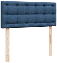 Boxspringbett mit Matratze Blau 120x190 cm Stoff