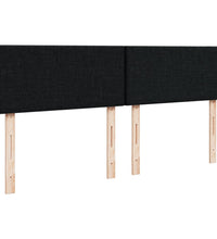 Boxspringbett mit Matratze Schwarz 140x200 cm Stoff