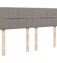 Boxspringbett mit Matratze Taupe 140x200 cm Stoff
