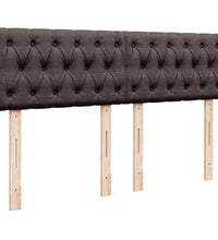 Boxspringbett mit Matratze Dunkelbraun 140x200 cm Stoff
