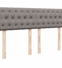 Boxspringbett mit Matratze Taupe 140x200 cm Stoff