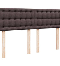Boxspringbett mit Matratze Dunkelbraun 140x200 cm Stoff