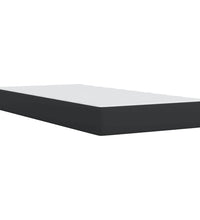 Boxspringbett mit Matratze Schwarz 80x200 cm Kunstleder