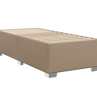 Boxspringbett mit Matratze Cappuccino-Braun 80x200cm Kunstleder
