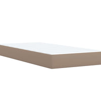 Boxspringbett mit Matratze Cappuccino-Braun 80x200cm Kunstleder