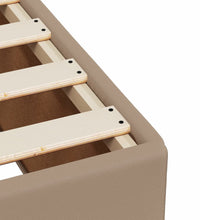 Boxspringbett mit Matratze Cappuccino-Braun 80x200cm Kunstleder