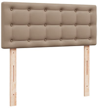 Boxspringbett mit Matratze Cappuccino-Braun 90x200cm Kunstleder