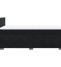 Boxspringbett mit Matratze Schwarz 80x200 cm Samt