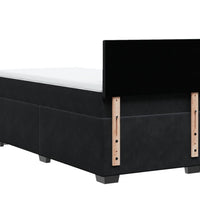 Boxspringbett mit Matratze Schwarz 80x200 cm Samt