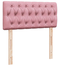 Boxspringbett mit Matratze Rosa 80x200 cm Samt