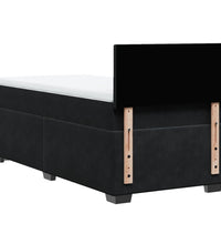 Boxspringbett mit Matratze Schwarz 90x190 cm Samt
