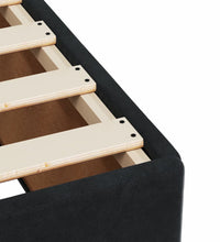 Boxspringbett mit Matratze Schwarz 90x200 cm Samt