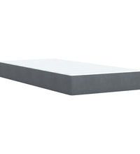 Boxspringbett mit Matratze Dunkelgrau 90x200 cm Samt