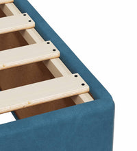 Boxspringbett mit Matratze Dunkelblau 100x200 cm Samt