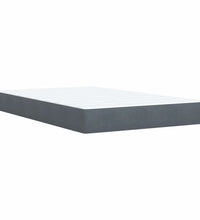 Boxspringbett mit Matratze Dunkelgrau 120x190 cm Samt