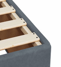 Boxspringbett mit Matratze Dunkelgrau 120x190 cm Samt