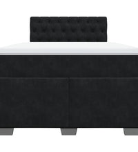 Boxspringbett mit Matratze Schwarz 120x190 cm Samt