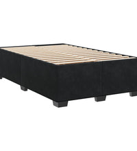 Boxspringbett mit Matratze Schwarz 120x190 cm Samt