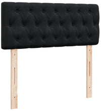 Boxspringbett mit Matratze Schwarz 120x190 cm Samt