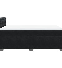 Boxspringbett mit Matratze Schwarz 120x190 cm Samt