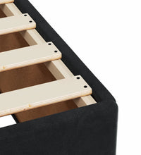 Boxspringbett mit Matratze Schwarz 200x200 cm Samt