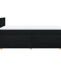 Boxspringbett mit Matratze Schwarz 80x200 cm Stoff