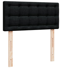 Boxspringbett mit Matratze Schwarz 80x200 cm Stoff