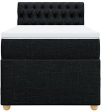 Boxspringbett mit Matratze Schwarz 90x190 cm Stoff