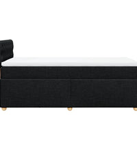 Boxspringbett mit Matratze Schwarz 90x190 cm Stoff