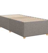 Boxspringbett mit Matratze Taupe 90x200 cm Stoff