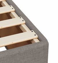 Boxspringbett mit Matratze Taupe 90x200 cm Stoff