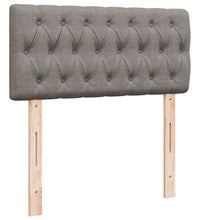 Boxspringbett mit Matratze Taupe 90x200 cm Stoff