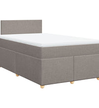 Boxspringbett mit Matratze Taupe 120x190 cm Stoff