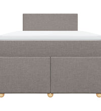 Boxspringbett mit Matratze Taupe 120x190 cm Stoff