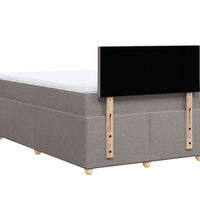 Boxspringbett mit Matratze Taupe 120x190 cm Stoff