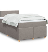 Boxspringbett mit Matratze Taupe 120x190 cm Stoff