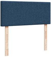Boxspringbett mit Matratze Blau 120x190 cm Stoff