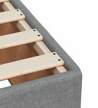 Boxspringbett mit Matratze Hellgrau 120x190 cm Stoff