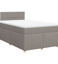 Boxspringbett mit Matratze Taupe 120x200 cm Stoff