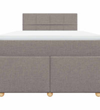 Boxspringbett mit Matratze Taupe 120x200 cm Stoff