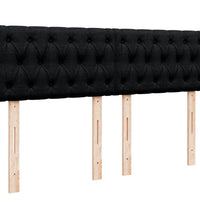 Boxspringbett mit Matratze Schwarz 140x190 cm Stoff