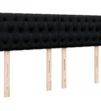 Boxspringbett mit Matratze Schwarz 140x200 cm Stoff