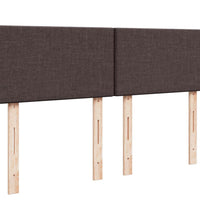 Boxspringbett mit Matratze Dunkelbraun 160x200 cm Stoff