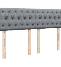 Boxspringbett mit Matratze Hellgrau 160x200 cm Stoff