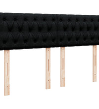 Boxspringbett mit Matratze Schwarz 160x200 cm Stoff