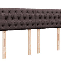 Boxspringbett mit Matratze Dunkelbraun 160x200 cm Stoff