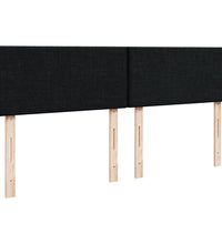 Boxspringbett mit Matratze Schwarz 200x200 cm Stoff