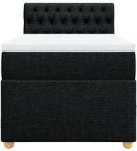 Boxspringbett mit Matratze Schwarz Stoff