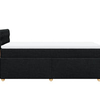 Boxspringbett mit Matratze Schwarz Stoff