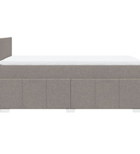 Boxspringbett mit Matratze Taupe 80x200 cm Stoff